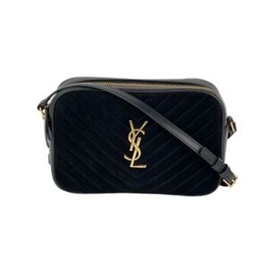 YVES SAINT LAURENT Lou Camera Matelasse Suede Crossbody Bag